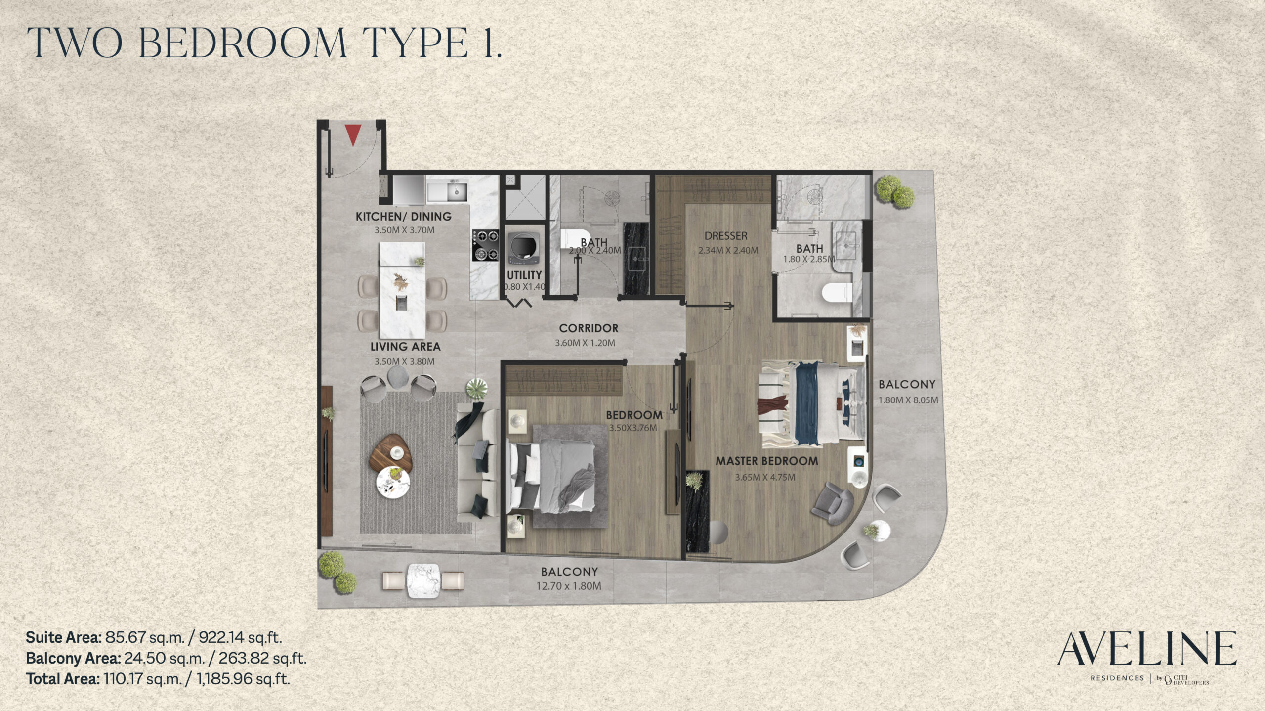 2 Bedroom